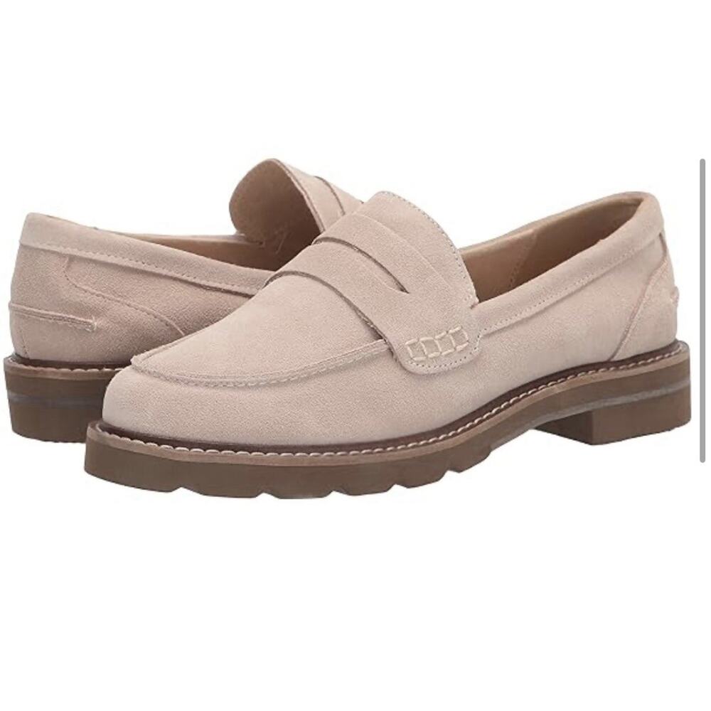 Anne Klein Women's Emmylou Loafer Flat Beige New - Size 9.5